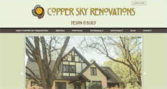 Desktop Screenshot of copperskyrenovations.com