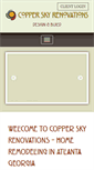 Mobile Screenshot of copperskyrenovations.com