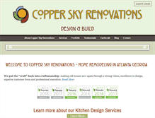 Tablet Screenshot of copperskyrenovations.com